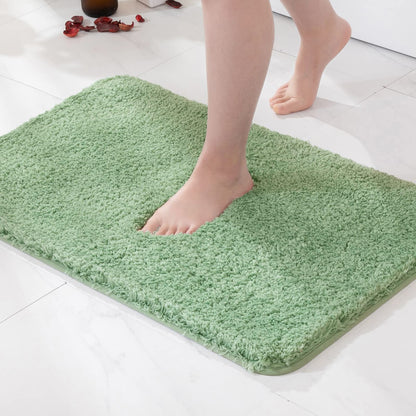 MIULEE Dark Purple Bathroom Rugs Soft Small Microfiber Bath Mat 16x24 Inch