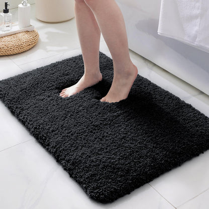 ILANGO Bathroom Rugs 24" × 17", Extra Soft Absorbent Microfiber Bath Rugs