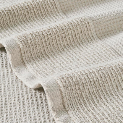 Modern Threads Waffle-Rib 6-Piece Towel Set – Premium Cotton Bath Towels, Ultra-Absorbent & Soft, Elegant Waffle Texture for Bathroom & Spa, Taupe