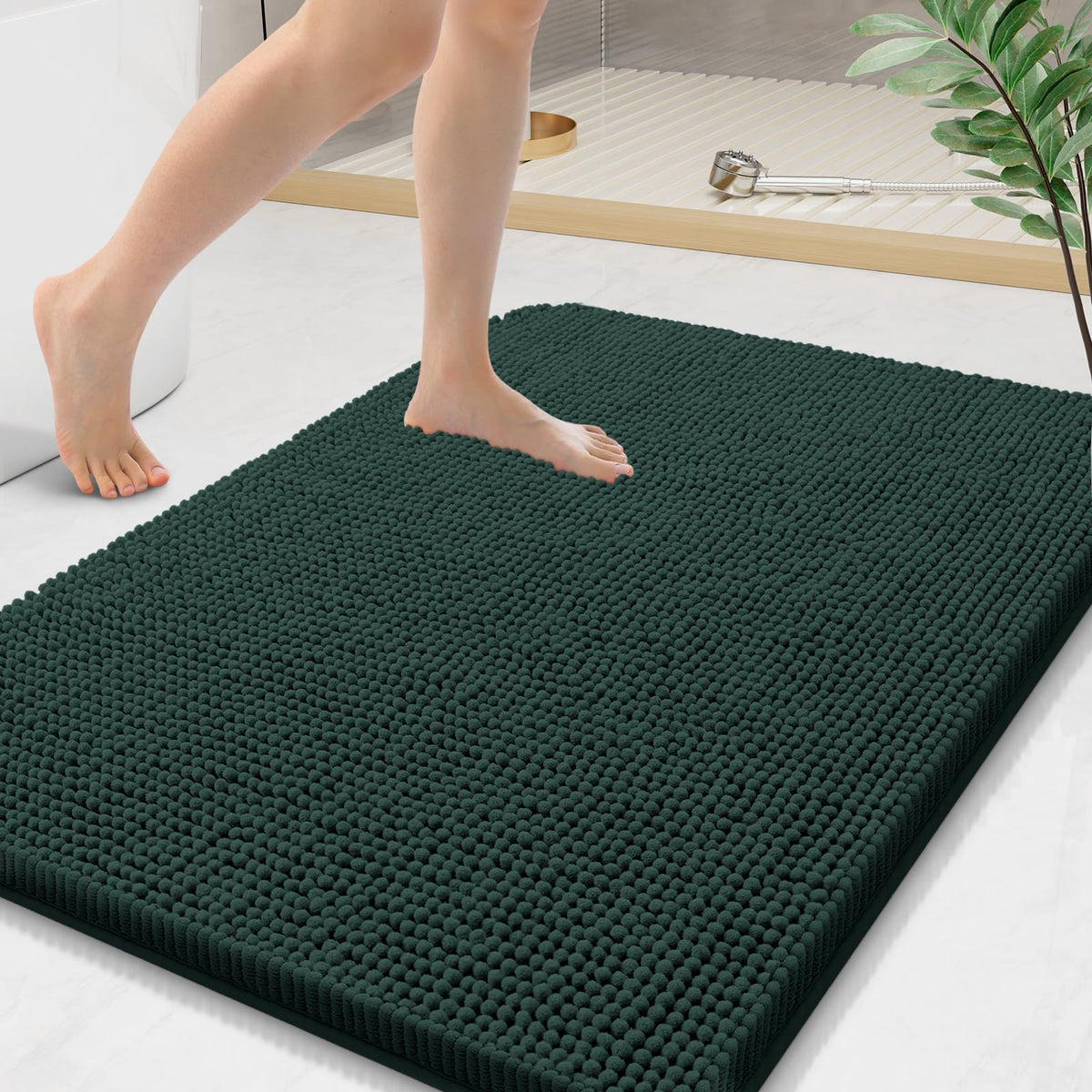 Arotive Bathroom Rugs 24x16, Soft Absorbent Shaggy Chenille Bath Rugs