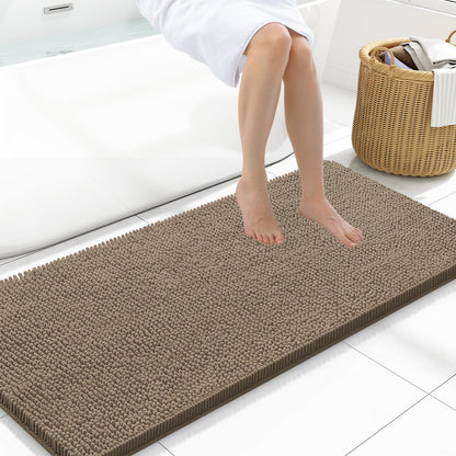 Arotive Bathroom Rugs 24x16, Soft Absorbent Shaggy Chenille Bath Rugs