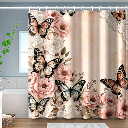 Sea Turtle Shower Curtain,Ocean Beach Shower Curtain, Tropical Summer Sea Theme Bathroom 72x72 Inch Proof Polyester Insulated Home Decor