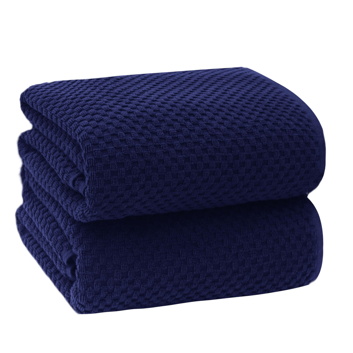 COTTON CRAFT Euro Spa Waffle Weave Bath Towels - Set of 4 Grey Towels