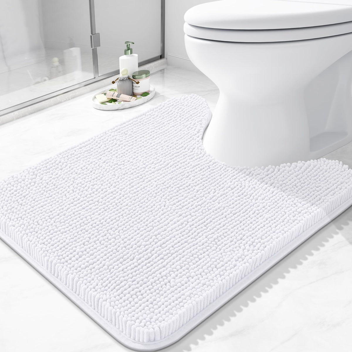 Arotive Bathroom Rugs 24x16, Soft Absorbent Shaggy Chenille Bath Rugs