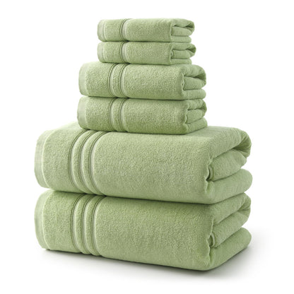 REDKISS Beige Towels Set 6 Piece Cotton Towel Sets with 2 Bath Towels, 2 Hand, 2 Washcloths, 650GSM Hotel Quality, Soft, Highly Absorbent Towels for Bathroom Gym, Ideal Everyday Use