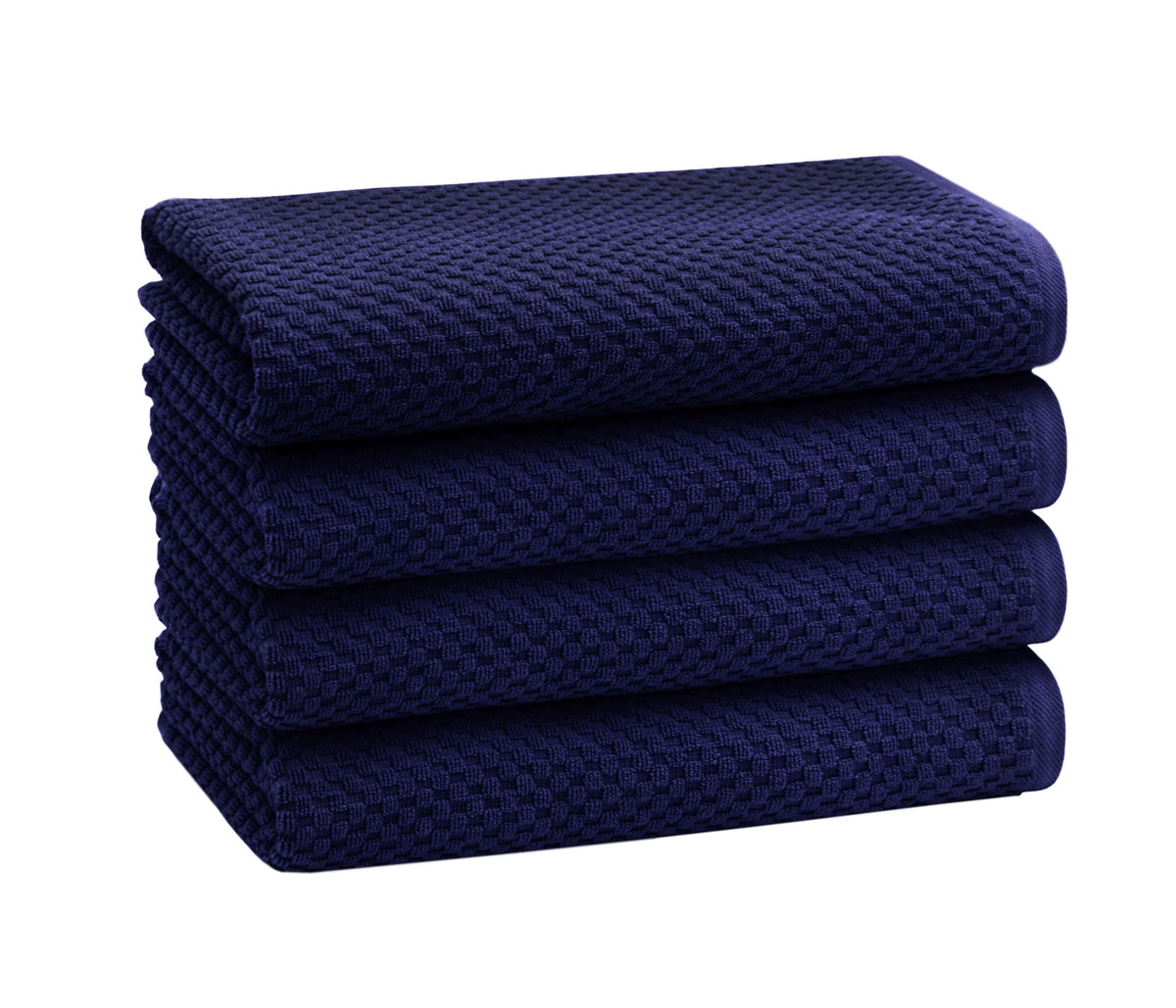 COTTON CRAFT Euro Spa Waffle Weave Bath Towels - Set of 4 Grey Towels
