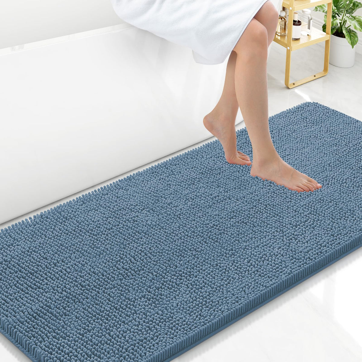 Arotive Bathroom Rugs 24x16, Soft Absorbent Shaggy Chenille Bath Rugs