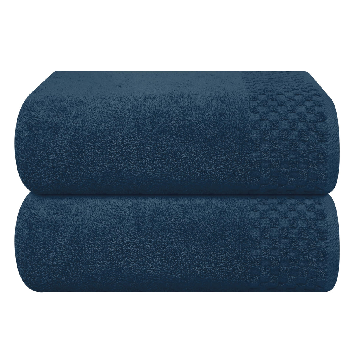 MyOwn Premium Cotton 6 Pack Towel Set for Bathroom, Contains 2 Bath Towels 28x55 inch, 2 Hand Towels 16x24 inch & 2 Wash Coths 12x12 inch, Ideal Everyday use, Compact & Lightweight - Black