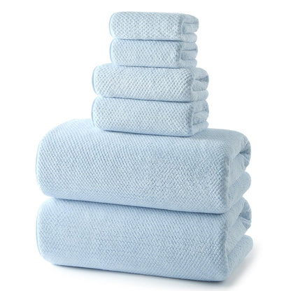REDKISS 6-Piece Bath Towel Set - 2 Washcloths, 2 Hand Towels, 2 Bath Towels | Ultra-Fiber Coral Fleece, Super Absorbent, No Lint & No Fading | Perfect for Bathroom, Spa, Gym | Family -Olive Green