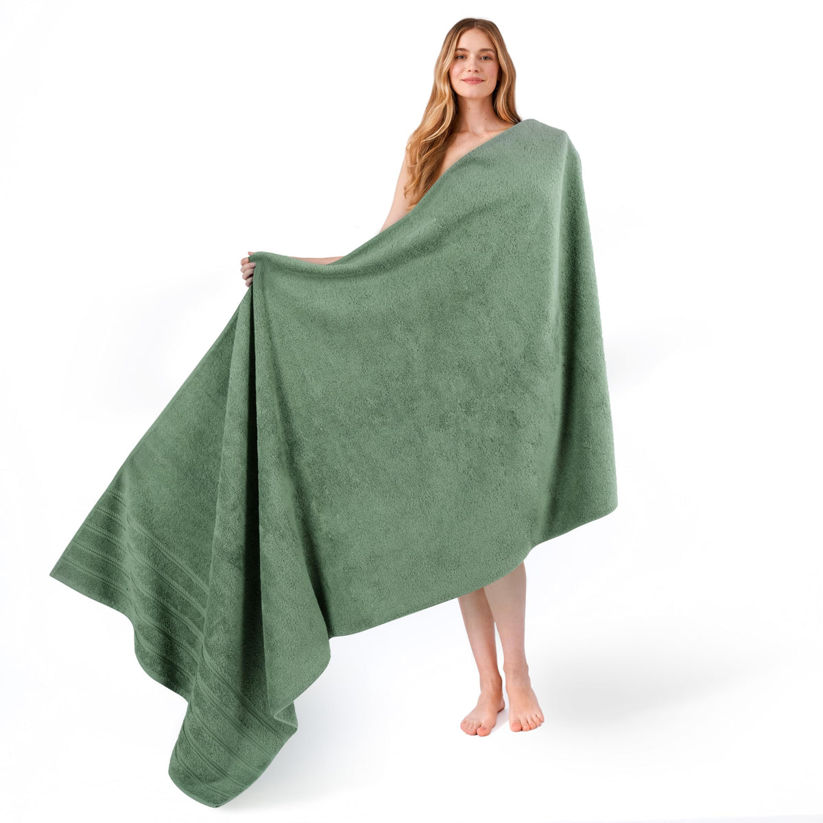 American Soft Linen 100% Cotton Luxury Turkish Towels, 4 PC Bath Towel Set