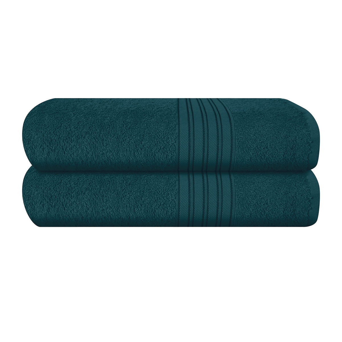 BOUTIQUO 6 Pack Cotton Towel Set, Contains 2 Bath Towels 28x55 inch, 2 Hand Towels 16x24 inch & 2 Wash Coths 12x12 inch, Ideal Everyday use, Ultra Soft Compact & Lightweight - Purple