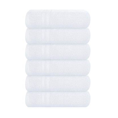 BOUTIQUO Navy Blue Towel Set - 8 Piece Bathroom Towel Set - 100% Ring Spun Cotton, 2 Bath Towel 27x54, 2 Hand Towel 16x28, 4 Washcloth 13x13 - Ultra Soft Highly Absorbent