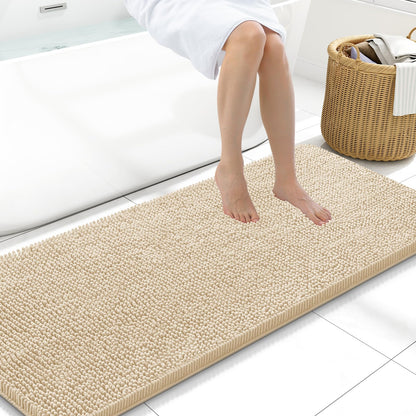 Arotive Bathroom Rugs 24x16, Soft Absorbent Shaggy Chenille Bath Rugs
