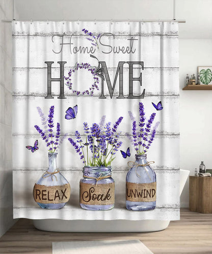 Tijuboni Farmhouse Shower Curtain Cotton Flowers Shower Curtains for Neutral Country Bathroom Decor Rustic Shower Curtain Set Waterproof Polyester Fabric 60 x 72 Inch