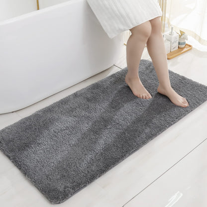 COSY HOMEER Extra Thick Bath Rugs for Bathroom Non Slip Bath Mat 20x32 Navy