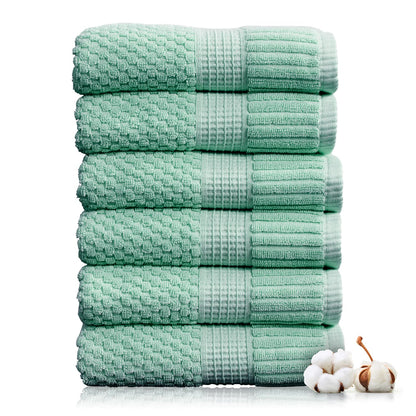 NY Loft 100% Cotton 4-Pack Bath Towel Set | White | Oeko-TEX | Quick-Dry