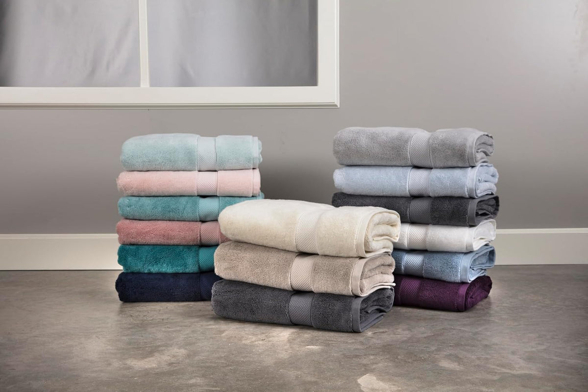 Maisonette Loft Egyptian Cotton Turkish Bath Towels, Soft, Absorbent, Ideal Quick Dry Large Luxury Bath Towel Set for Shower (30" x 58", 4 Pack), Navy Blue