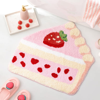 FROZZUR Bath Mat Papaya Non Slip Cute Fun for Bathroom Fruit Bath Mat Luxury Absorbent Shower Rug Washable