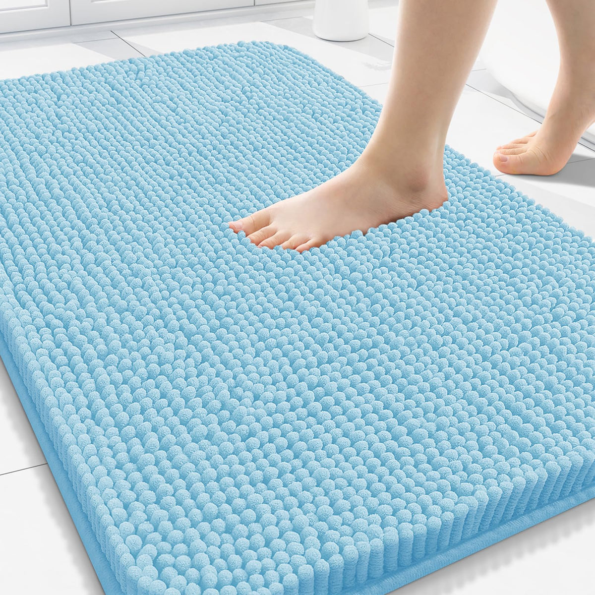 Arotive Bathroom Rugs 24x16, Soft Absorbent Shaggy Chenille Bath Rugs