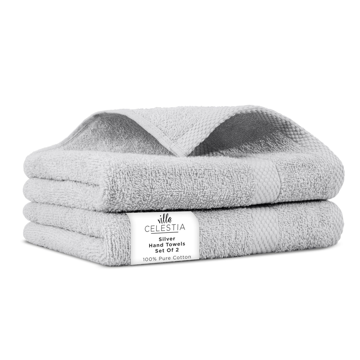 Villa Celestia 100% Cotton Bath Towel Set of 18-4 Bath Towels, 6 Hand Towels, 8 Wash Cloths, Sustainable, Soft, Highly Absorbent, Combed Cotton 18 Piece Set for Hotels, Spa, Bathroom, Dorm, Blue