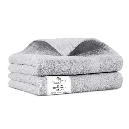 Villa Celestia 100% Cotton Bath Towel Set of 18-4 Bath Towels, 6 Hand Towels, 8 Wash Cloths, Sustainable, Soft, Highly Absorbent, Combed Cotton 18 Piece Set for Hotels, Spa, Bathroom, Dorm, Blue