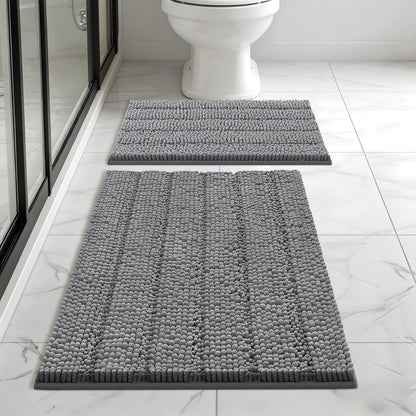 Bcoimo Bath Rug Mat,48x24 High Absorbent Latte Long Bathroom Runner Rugs