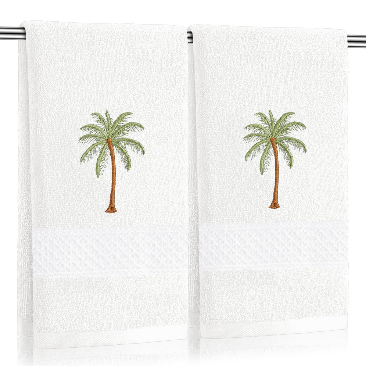 SmoothNovelty 2 Pcs Butterfly Hand Towels Purple Bathroom Decor 14x29 Inch