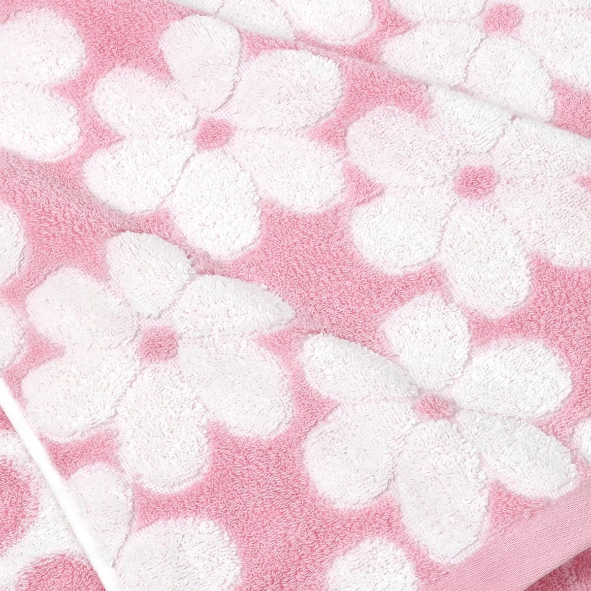 Pink Bath Towels Set of 2, Super Absorbent & Decorative 27.5x55 Inches