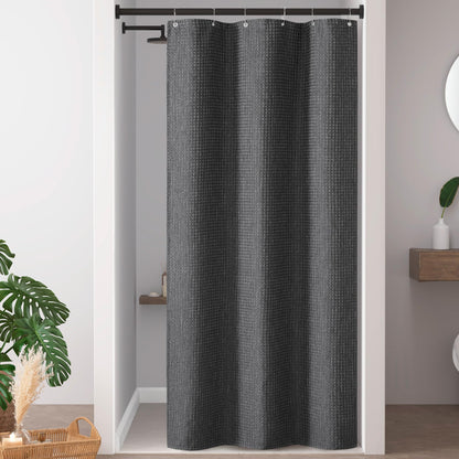 Madison Park Arbor Waffle Shower Curtain for Bathroom, 72 x 72, Beige