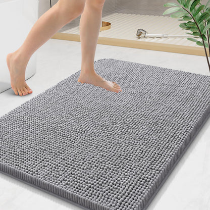 Arotive Bathroom Rugs 24x16, Soft Absorbent Shaggy Chenille Bath Rugs