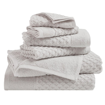 Great Bay Home Bath Towels - 100% Cotton 6 Piece Towel Set - Diamond Waffle Weave - Absorbent, Durable, Quick-Dry Towels for Bathroom (Copper)