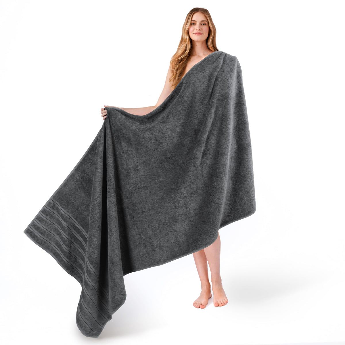 American Soft Linen 100% Cotton Luxury Turkish Towels, 4 PC Bath Towel Set