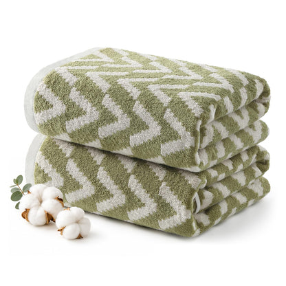 ecolook Decorative Hand Towels for Bathroom, Jacquard Cotton, Set of 2