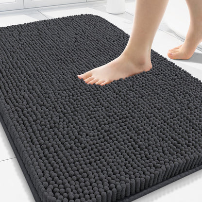 Arotive Bathroom Rugs 24x16, Soft Absorbent Shaggy Chenille Bath Rugs