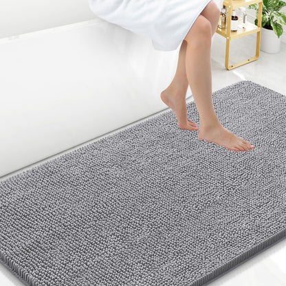 Arotive Bathroom Rugs 24x16, Soft Absorbent Shaggy Chenille Bath Rugs
