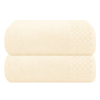 MyOwn Premium Cotton 6 Pack Towel Set for Bathroom, Contains 2 Bath Towels 28x55 inch, 2 Hand Towels 16x24 inch & 2 Wash Coths 12x12 inch, Ideal Everyday use, Compact & Lightweight - Black