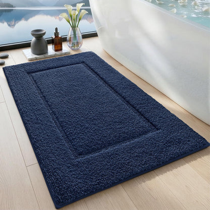 DEXI Bath Mat 36x24, Absorbent and Non Slip Bathroom Rugs, Beige