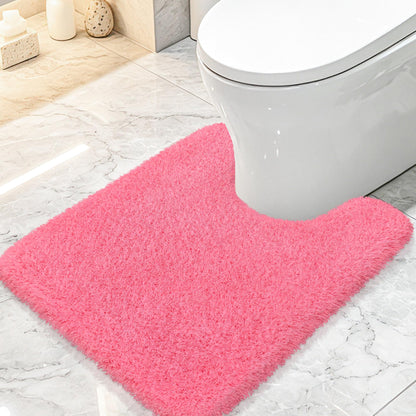 Pink Bathroom Rugs Non Slip 30"x20",Absorbent Bath Mat Quick Dry