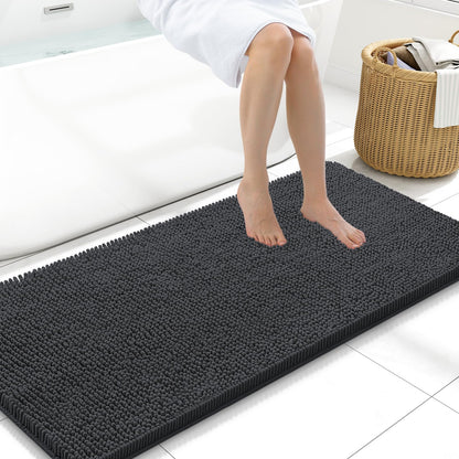 Arotive Bathroom Rugs 24x16, Soft Absorbent Shaggy Chenille Bath Rugs