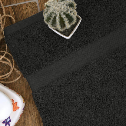 HERCULEAN Premium Bath Towels 24 x 48 Pack of 6 | Quick Dry and Highly Absorbent | 100% Cotton Terry Towels for Bathroom - Perfect for Shower - Pool and Spa - Luxury Soft Towels - Charcoal Grey