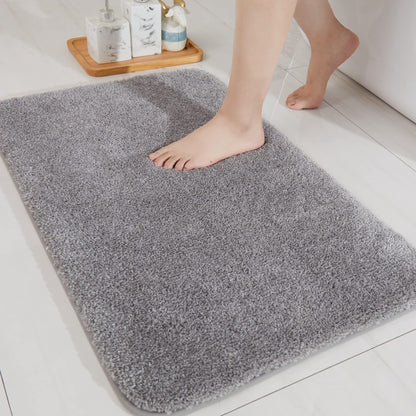 COSY HOMEER Extra Thick Bath Rugs for Bathroom Non Slip Bath Mat 20x32 Navy