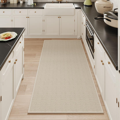 Mecko Bath Mat 16"x24",Ultra Thin Bathroom Rug fit Under Door Light Blue
