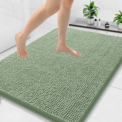 Arotive Bathroom Rugs 24x16, Soft Absorbent Shaggy Chenille Bath Rugs
