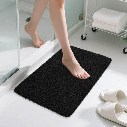 Pink Bathroom Rugs Non Slip 30"x20",Absorbent Bath Mat Quick Dry