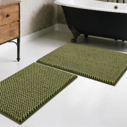BSICPRO Bathroom Rugs Set 2 Piece, Light Blue, 20"x32" + 16"x24"