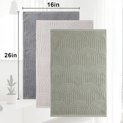 Boho 100% Cotton Towels - 3 Pcs 16 x 26 inches Hand Towels Set Ultra Soft and Highly Absorbent for Bathroom or Kitchen, Hotels, Spa