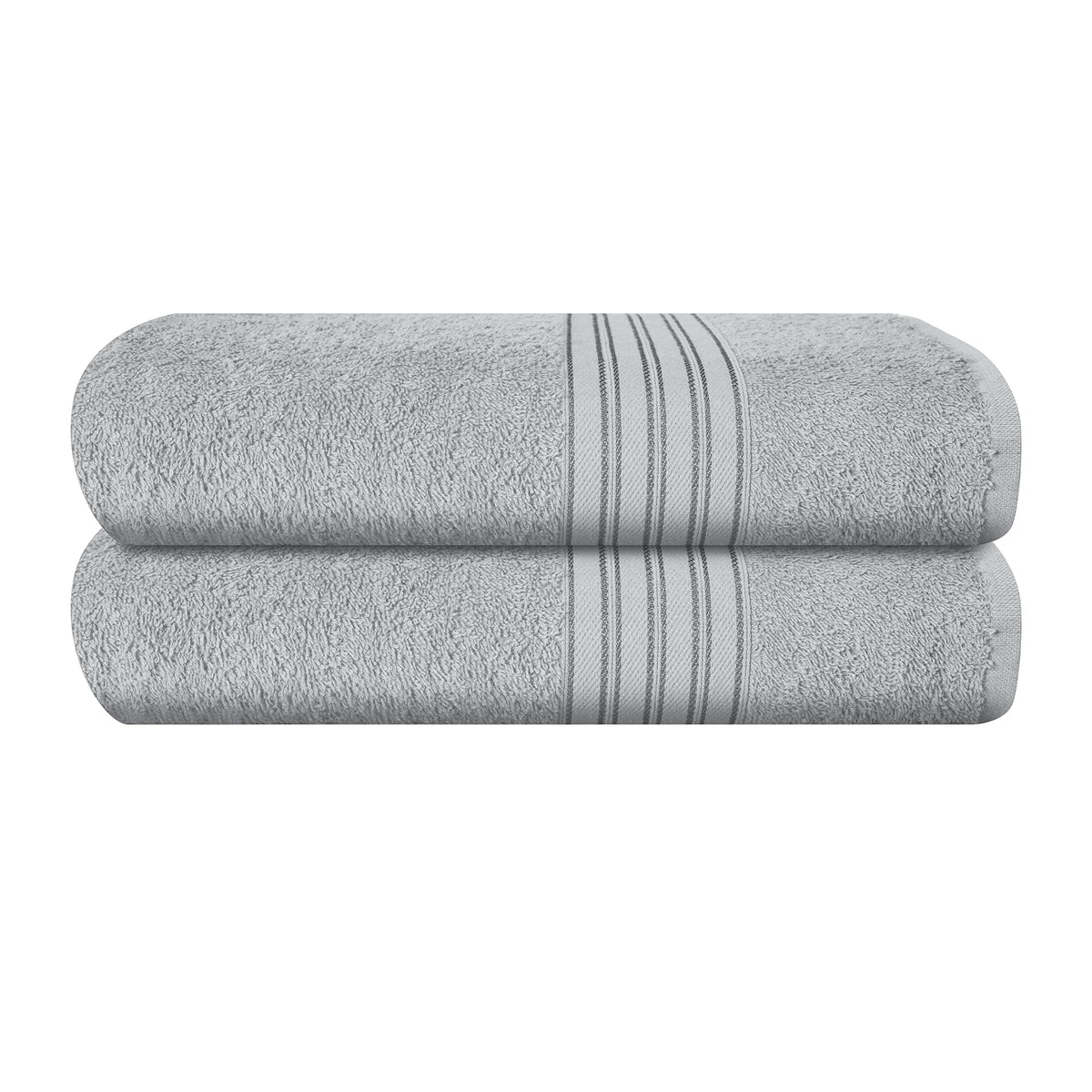 BOUTIQUO 6 Pack Cotton Towel Set, Contains 2 Bath Towels 28x55 inch, 2 Hand Towels 16x24 inch & 2 Wash Coths 12x12 inch, Ideal Everyday use, Ultra Soft Compact & Lightweight - Purple