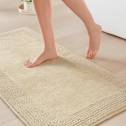 Madison Park Splendor Reversible 100% Cotton Bath Rug, 21 x 34, White