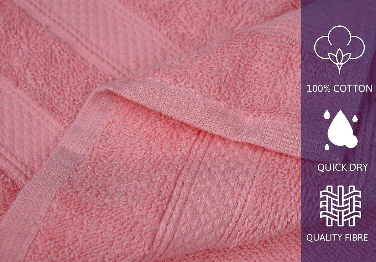 ZUPERIA Classic Hand Towels Pack of 10 (16 x 28 Inches) 100% Ring Spun Cotton Light Weight & Super Absorbent, Fast Drying Hand Towels for Bathroom, Hotels, Travel and Spa (Assorted)