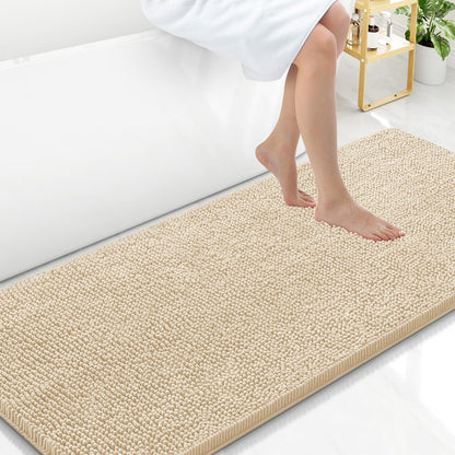 Arotive Bathroom Rugs 24x16, Soft Absorbent Shaggy Chenille Bath Rugs